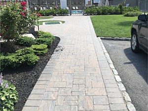 cambridge toffee onyx pool walkway walk way brick paver ledgestone